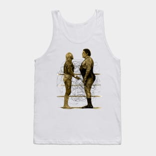 Andre the Giant vs Hulk Hogan Pencilart Tank Top